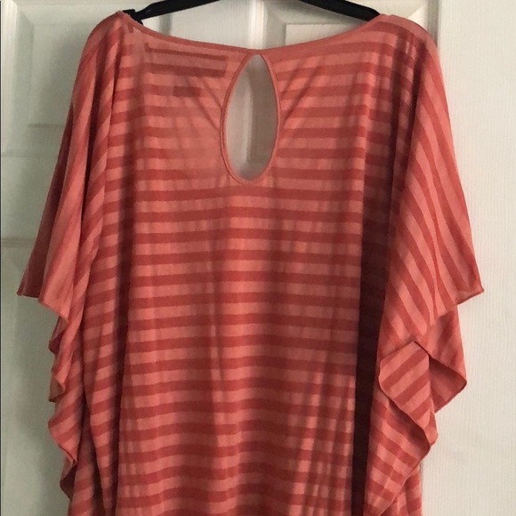 Coral striped top - Picture 5 of 5